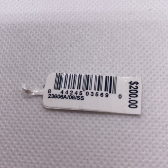 Sterling Silver with Genuine Amerhyst with white sapphire stud earrings - Picture 4 of 4